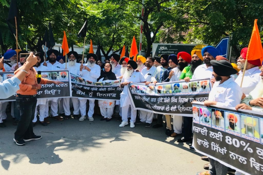 ਸਿੱਖ ਬੰਦੀਆਂ ਦੀ ਰਿਹਾਈ ਲਈ ਵੱਖ-ਵੱਖ ਥਾਵਾਂ ’ਤੇ ਰੋਸ ਮਾਰਚ ਤੇ ਮੰਗ ਪੱਤਰ ਸੌਂਪੇ
