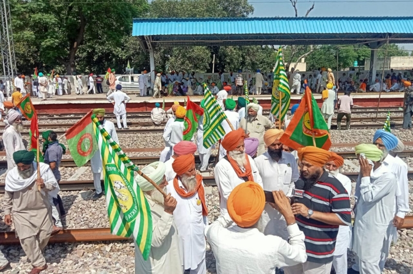 ਪੰਜਾਬ ’ਚ ਕਿਸਾਨਾਂ ਨੇ ਸ਼ੁਰੂ ਕੀਤਾ ਤਿੰਨ ਦਿਨਾਂ ਰੇਲ ਰੋਕੋ ਅੰਦੋਲਨ